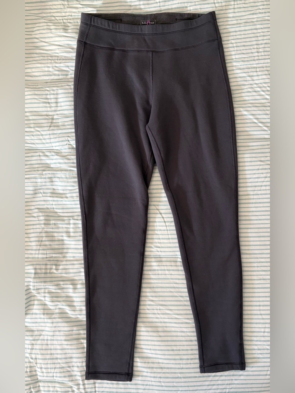 L.L.Bean Fleece Lined Leggings Women’s Medium Regular Gray Athletic Pants